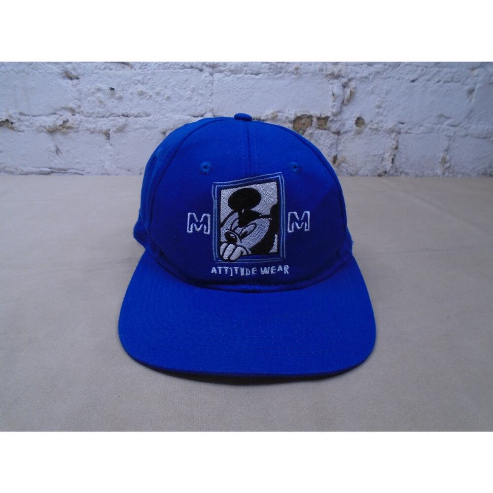 VINTAGE 90s DISNEY UNLIMITED MICKEY MOUSE ATTITUDE WEAR SNAP BACK BASEBALL HAT